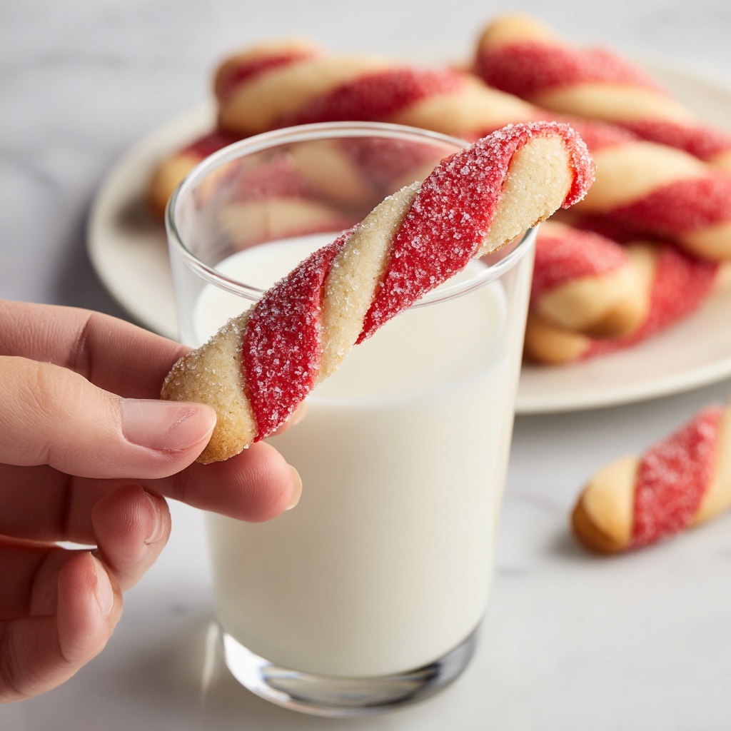 Candy Cane Cookies Recipe - Recipe Image