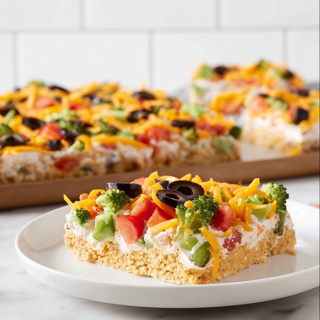 Crescent Roll Veggie Pizza Recipe - Recipe Image