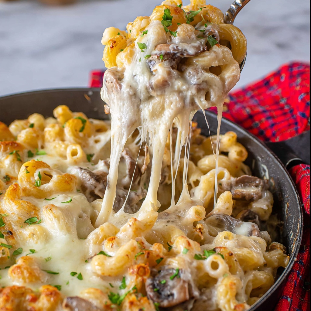 Philly Cheesesteak Pasta Recipe - Recipe Image