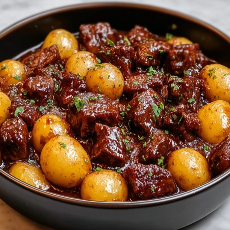Irresistibly Tender Slow Cooker Garlic Butter Beef Bites & Potatoes Recipe