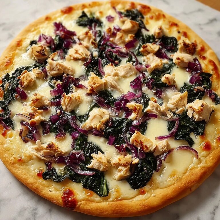 Irresistibly Cheesy Cranberry Chicken & Brie Pizza Delight Recipe