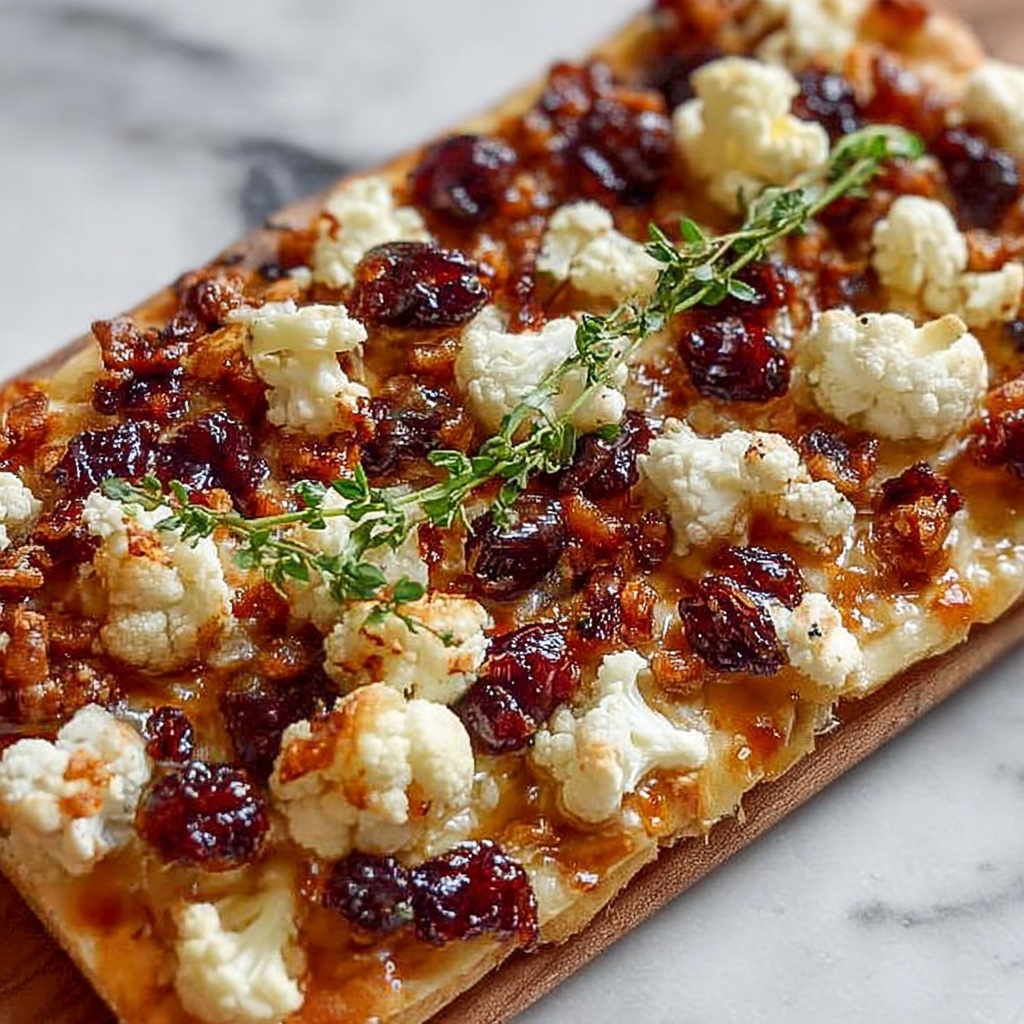 Indulgent Crispy Flatbread with Brie, Cranberries & Walnuts Recipe - Recipe Image