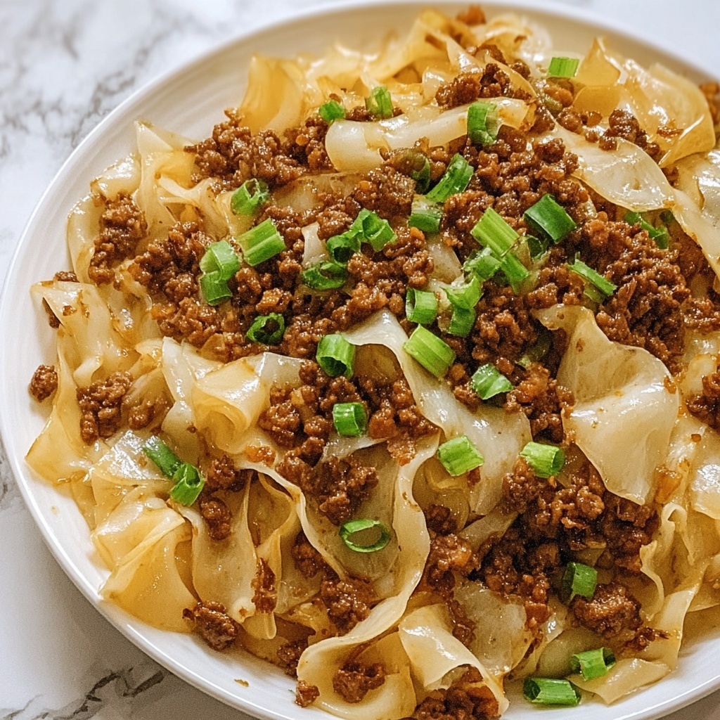 Savory Low-Carb Mongolian Ground Beef and Cabbage Bliss Recipe - Recipe Image