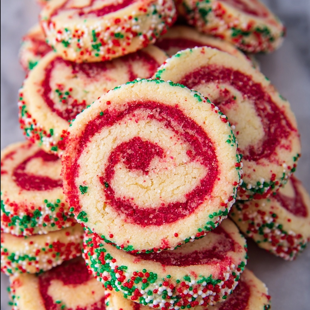 Christmas Pinwheel Sugar Cookies Recipe - Recipe Image