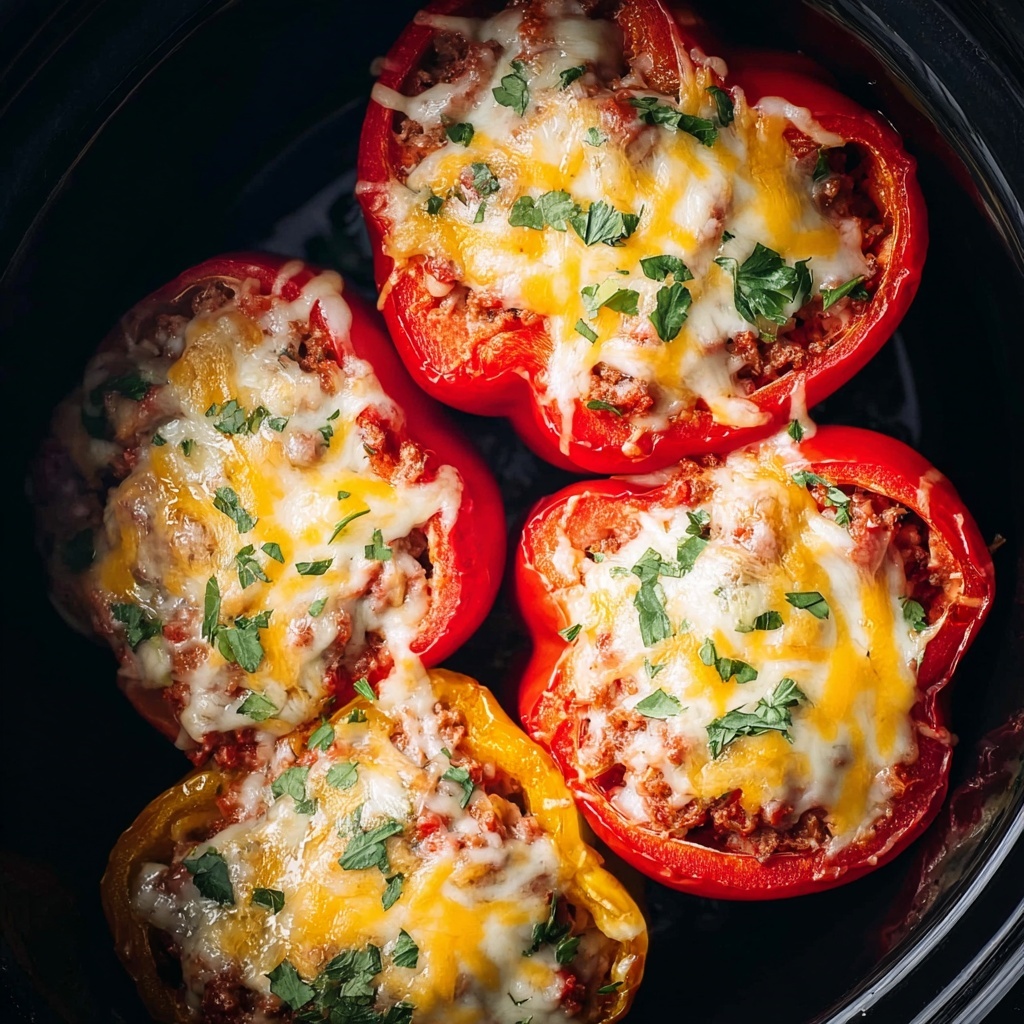 Crockpot Stuffed Peppers Recipe - Recipe Image