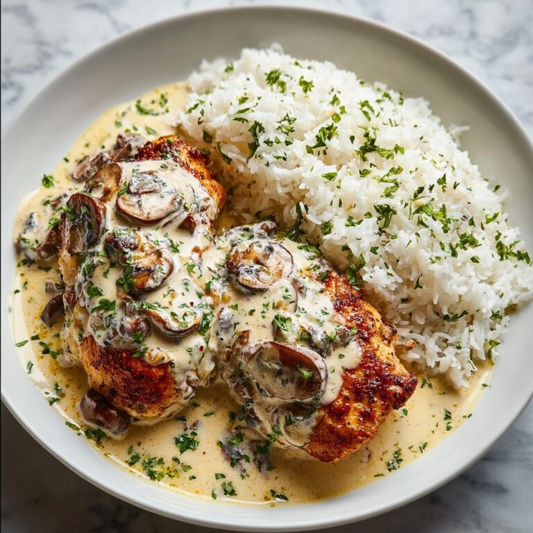 Creamy Smothered Chicken and Rice Recipe