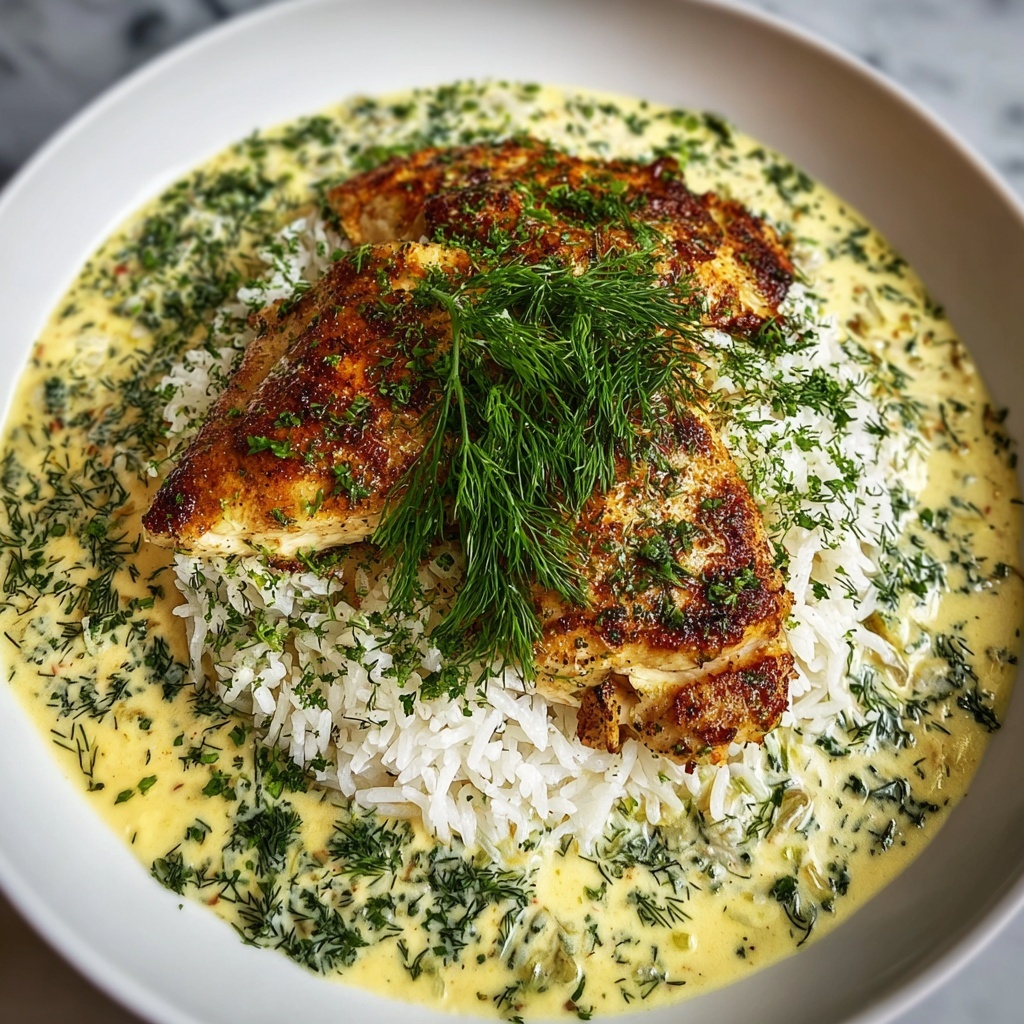 Creamy Herb Chicken & Basmati Rice Recipe - Recipe Image
