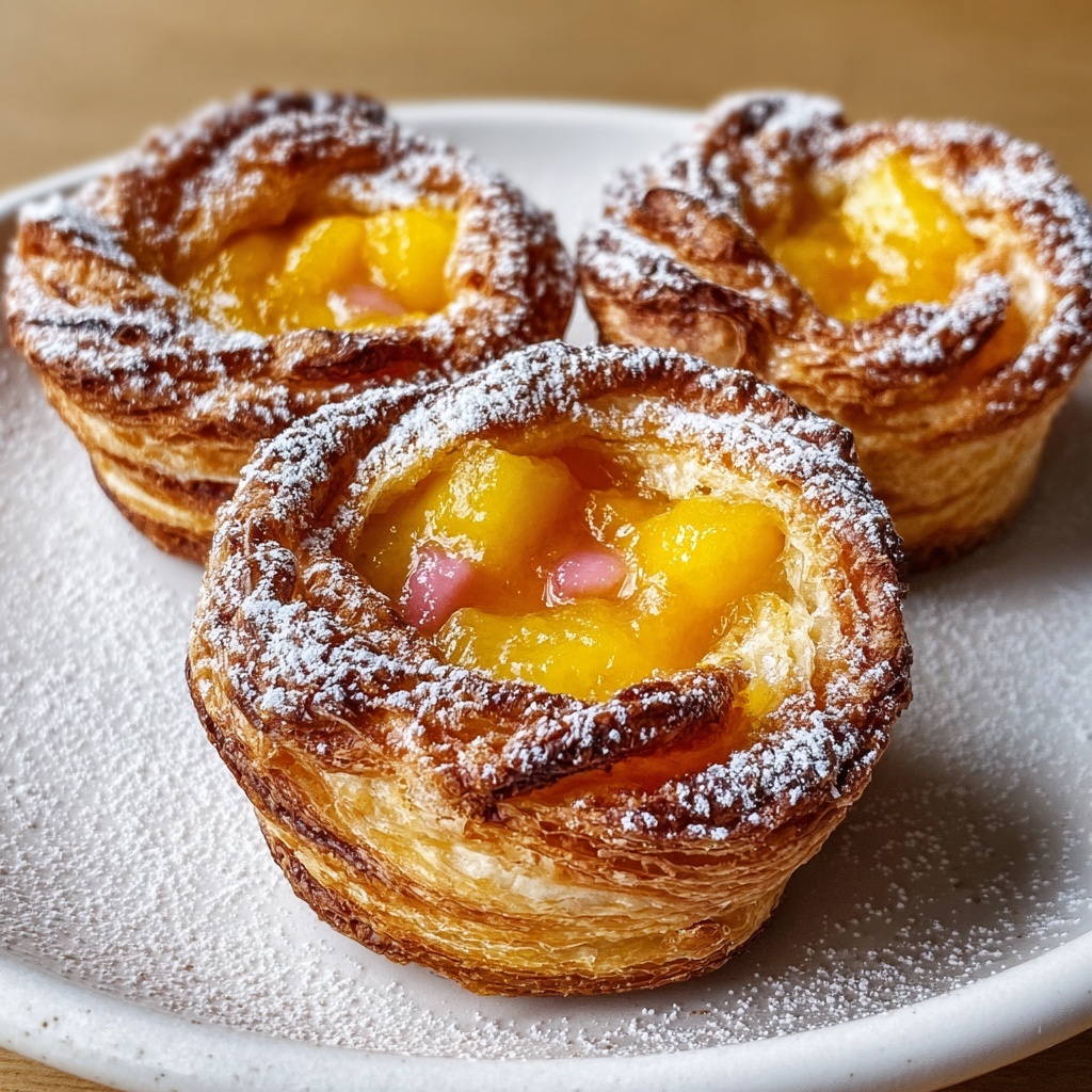 Peach Pie Cruffins Recipe - Recipe Image
