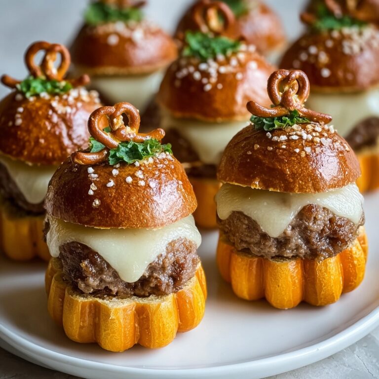 Baked Savory Pumpkin-Shaped Sliders Recipe