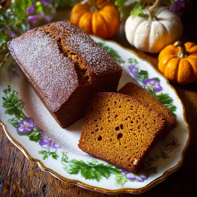 Moist Spiced Baked Pumpkin Bread Recipe