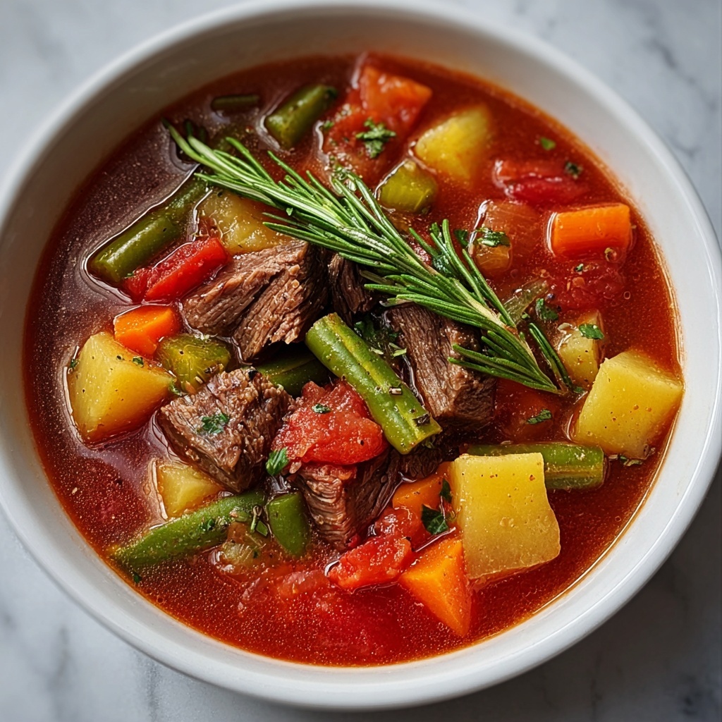 Hearty Beef and Vegetable Soup Recipe - Recipe Image