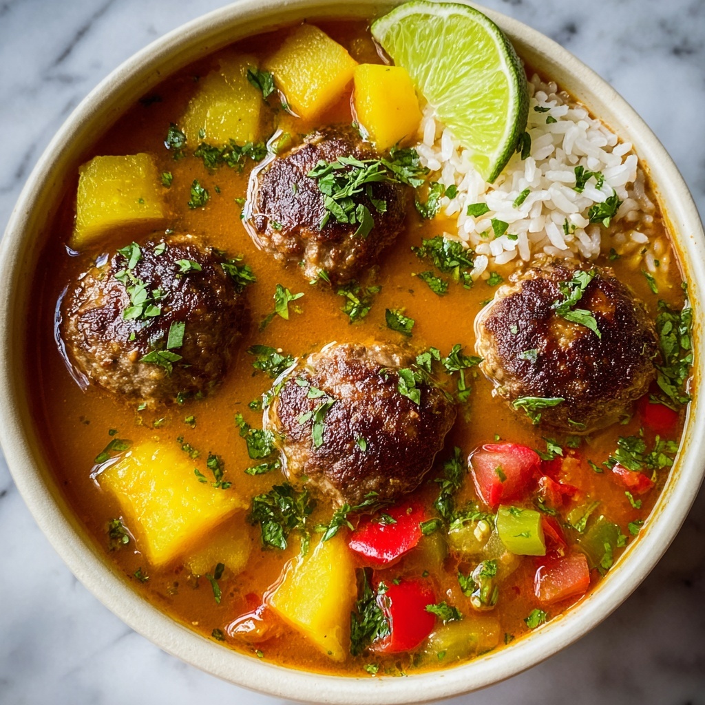 Hearty Mexican Albondigas Soup with Spiced Meatballs Recipe - Recipe Image