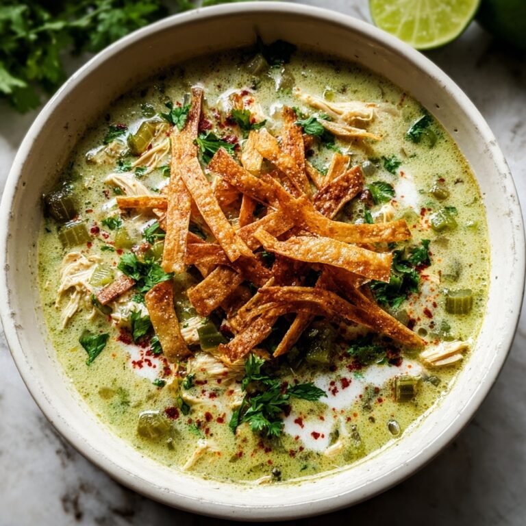 Creamy Green Chicken Enchilada Soup Recipe