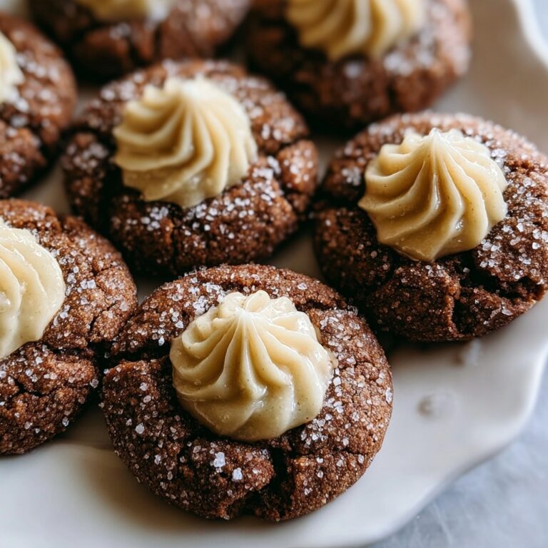 Eggnog Gingerbread Thumbprint Cookies Recipe