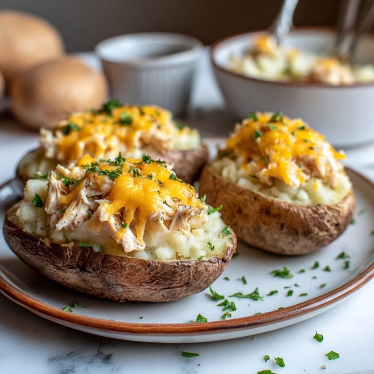 Crack Chicken Stuffed Baked Potatoes Recipe