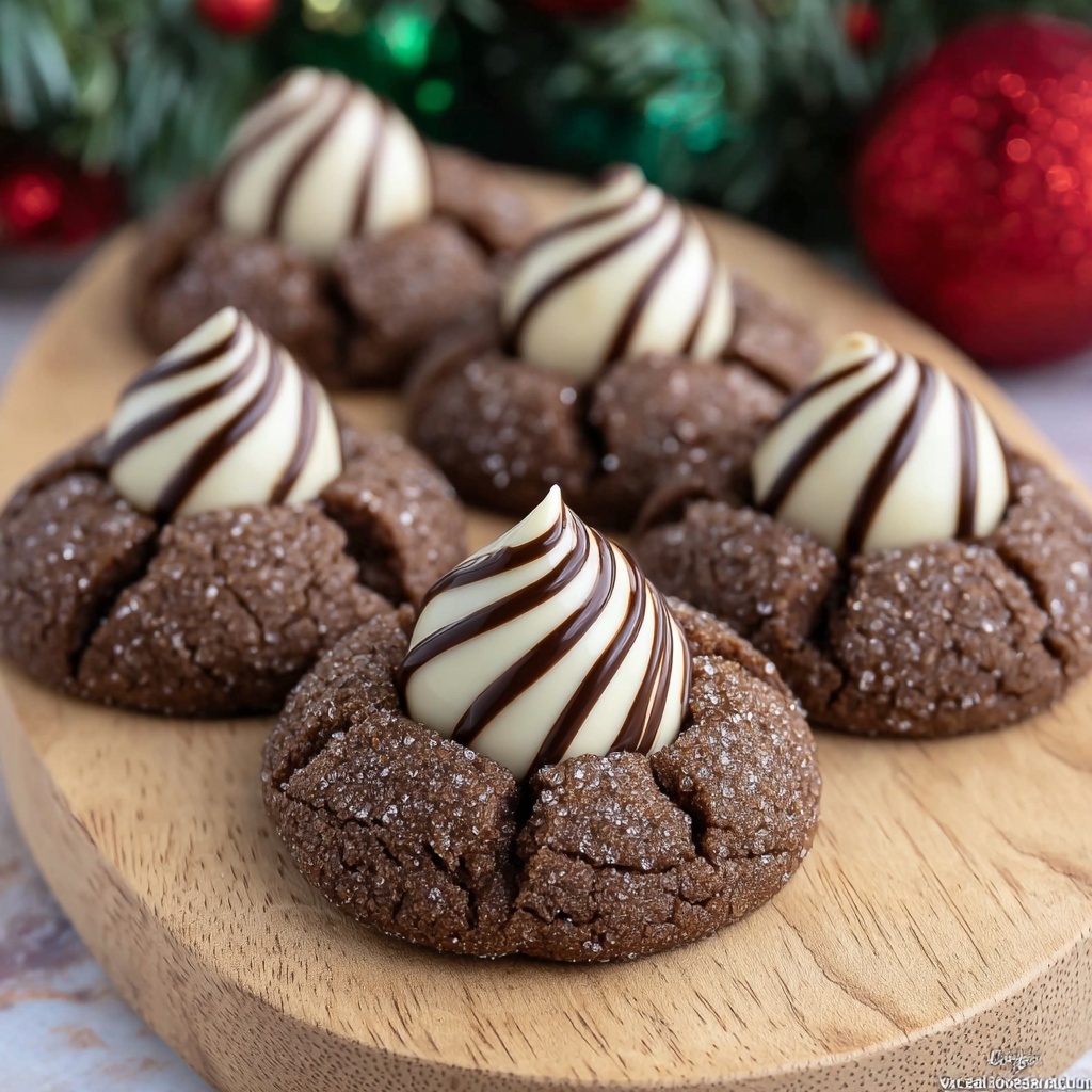 Gingerbread Kiss Cookies Recipe - Recipe Image