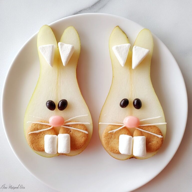 Bunny Pear Fruit Snack Recipe