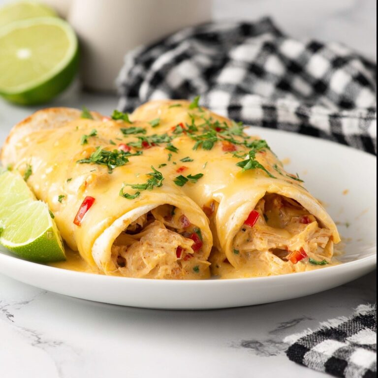 White Queso Enchiladas Recipe