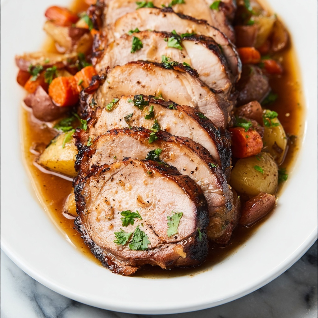 Cast Iron Pork Roast with Rum and Spices Recipe - Recipe Image