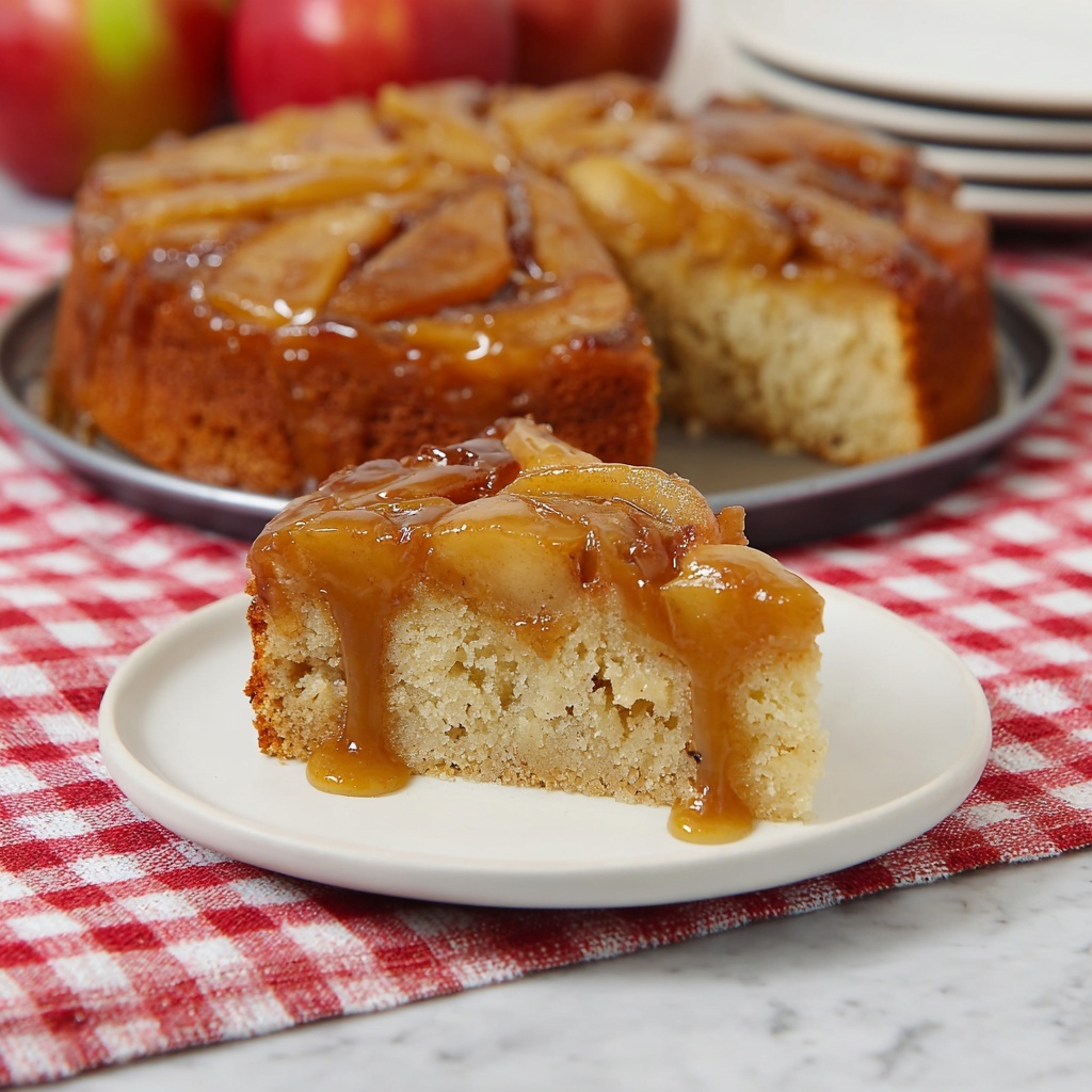 Apple Upside Down Cake Recipe - Recipe Image