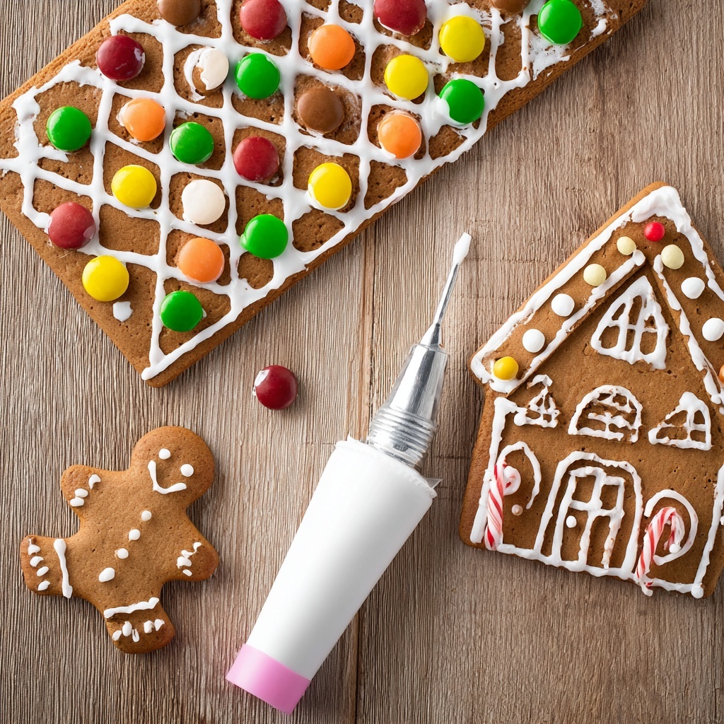 Gingerbread House Icing Recipe - Recipe Image