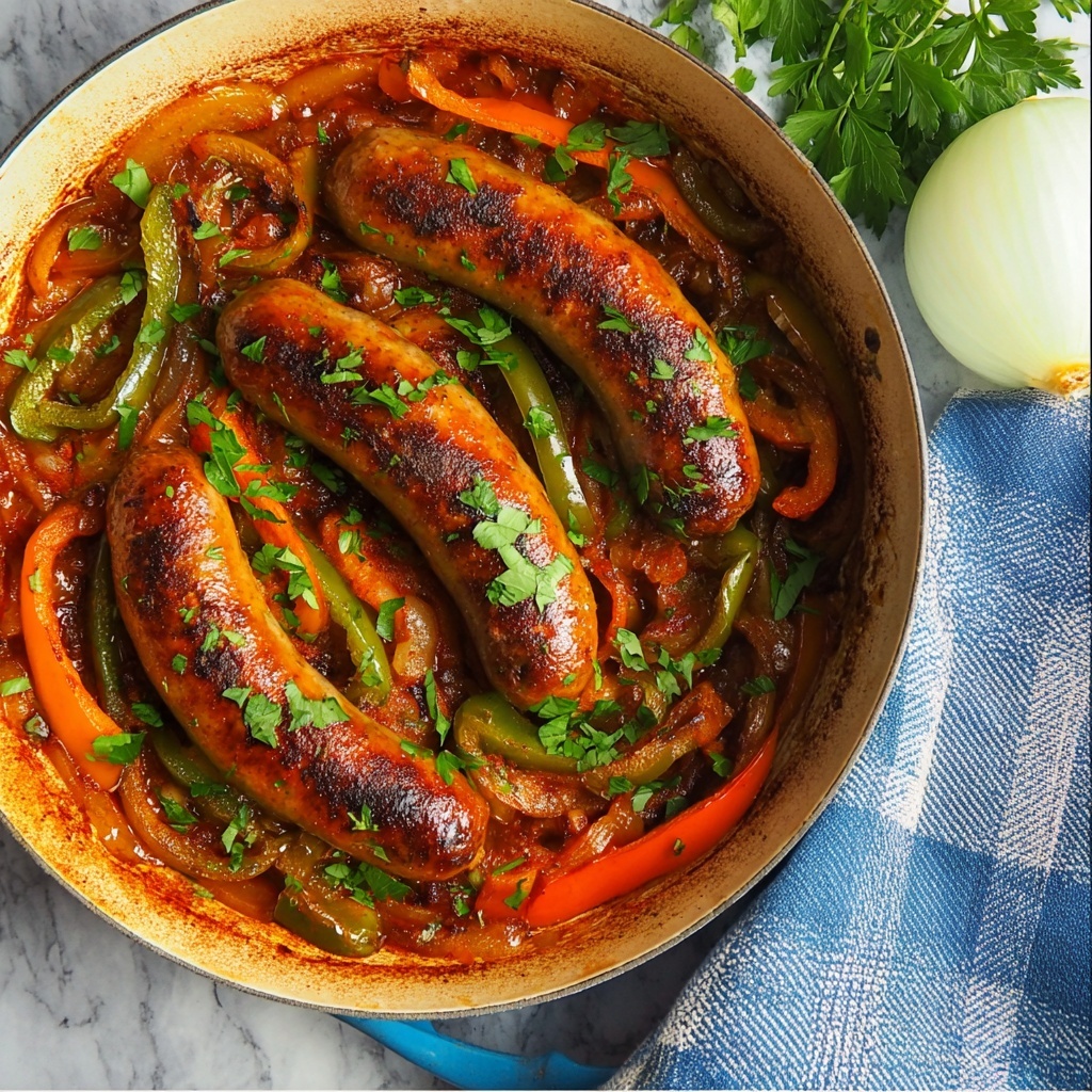 Sausage and Peppers Skillet Recipe - Recipe Image