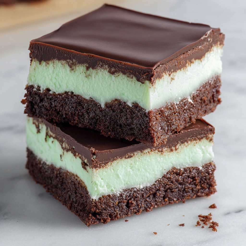 Mint Chocolate Brownies Recipe - Recipe Image