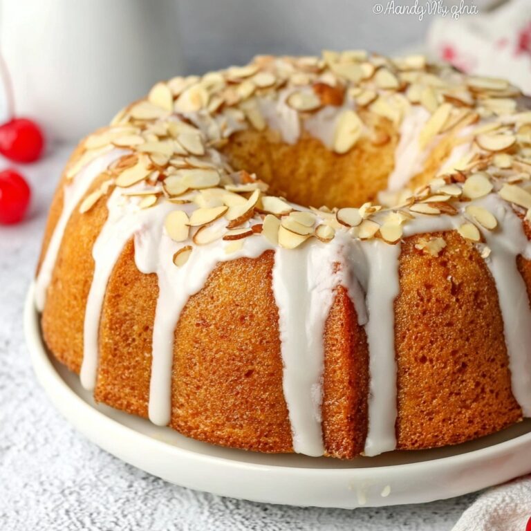 Cherry Almond Bundt Cake Recipe