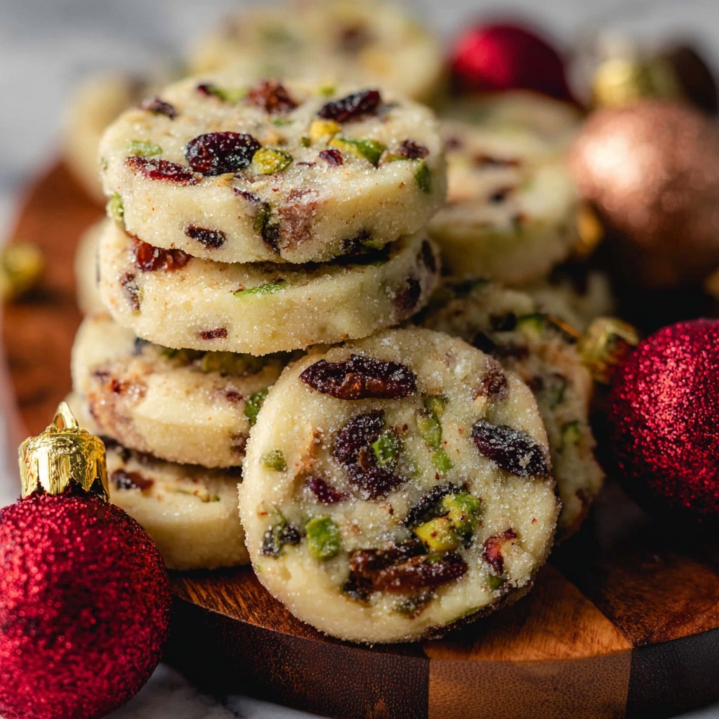 Cranberry Pistachio Shortbread Recipe - Recipe Image