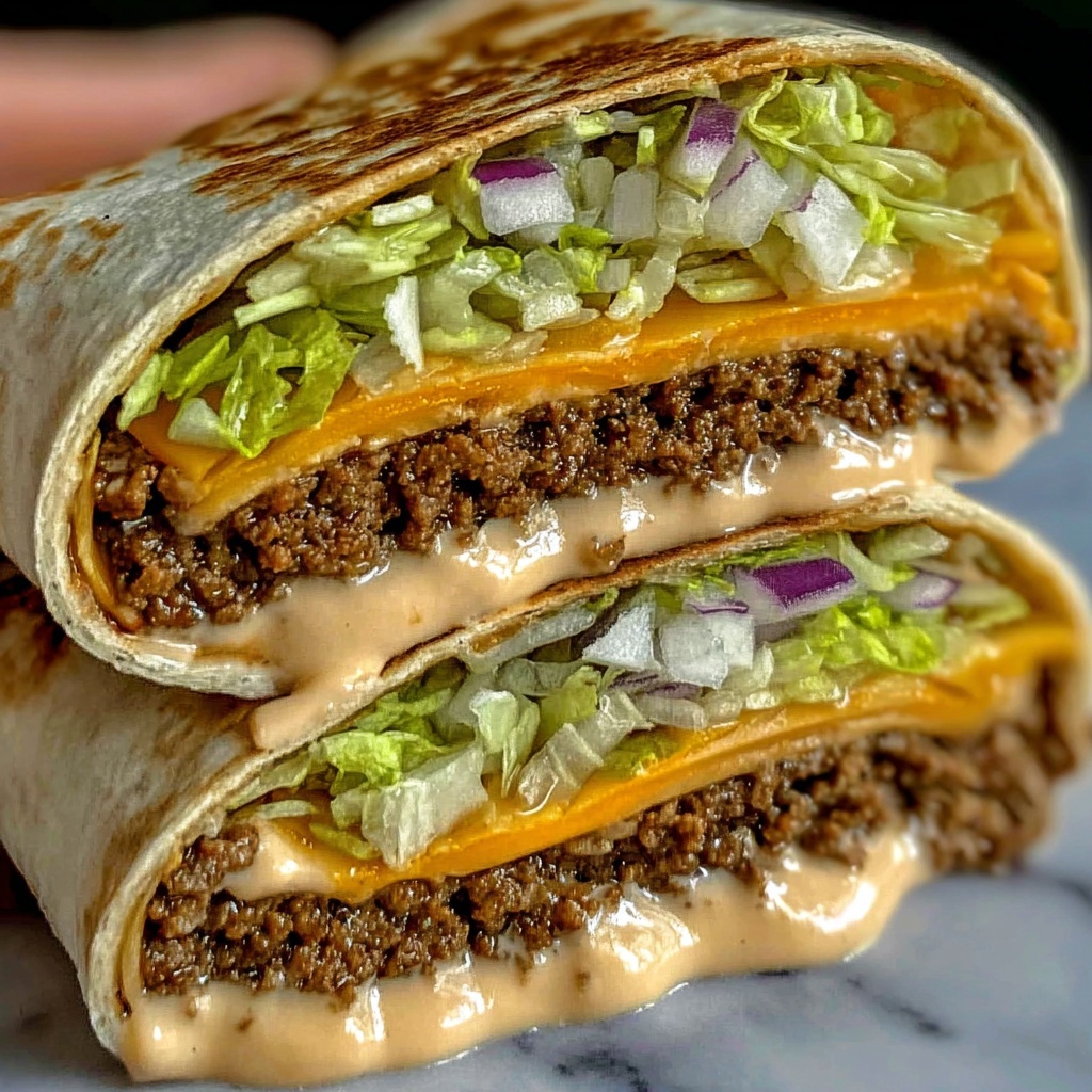 Guilt-Free Homemade Big Mac Wraps for a Delicious Dinner Recipe - Recipe Image