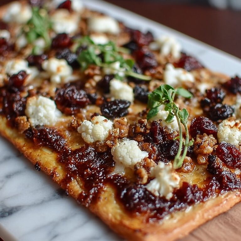 Indulgent Crispy Flatbread with Brie, Cranberries & Walnuts Recipe