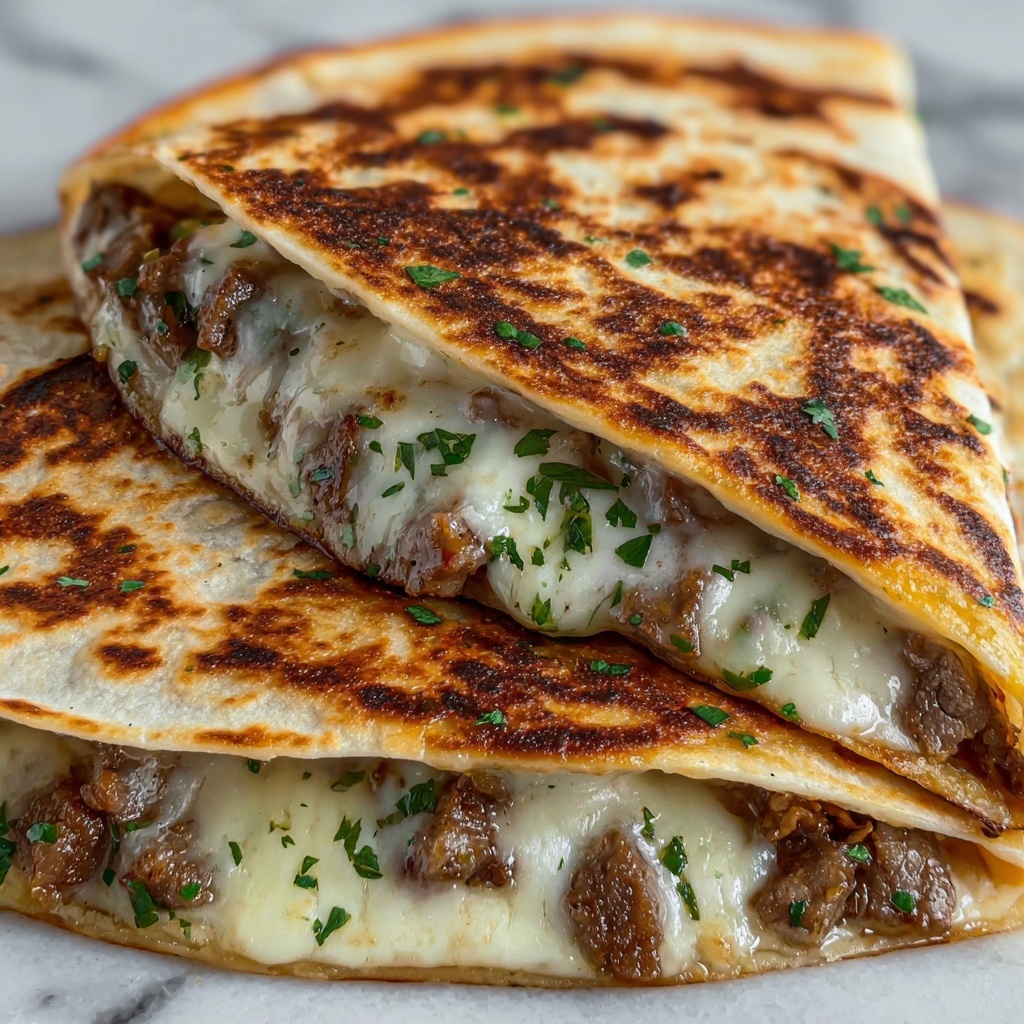 Satisfy Your Cravings with Indulgent Steak and Cheese Quesadillas Recipe - Recipe Image
