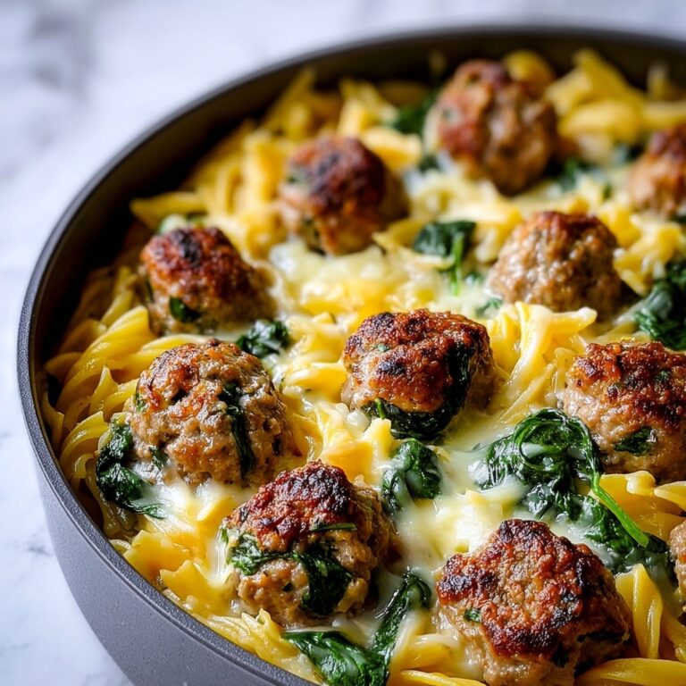 Irresistible Baked Orzo and Meatballs Recipe