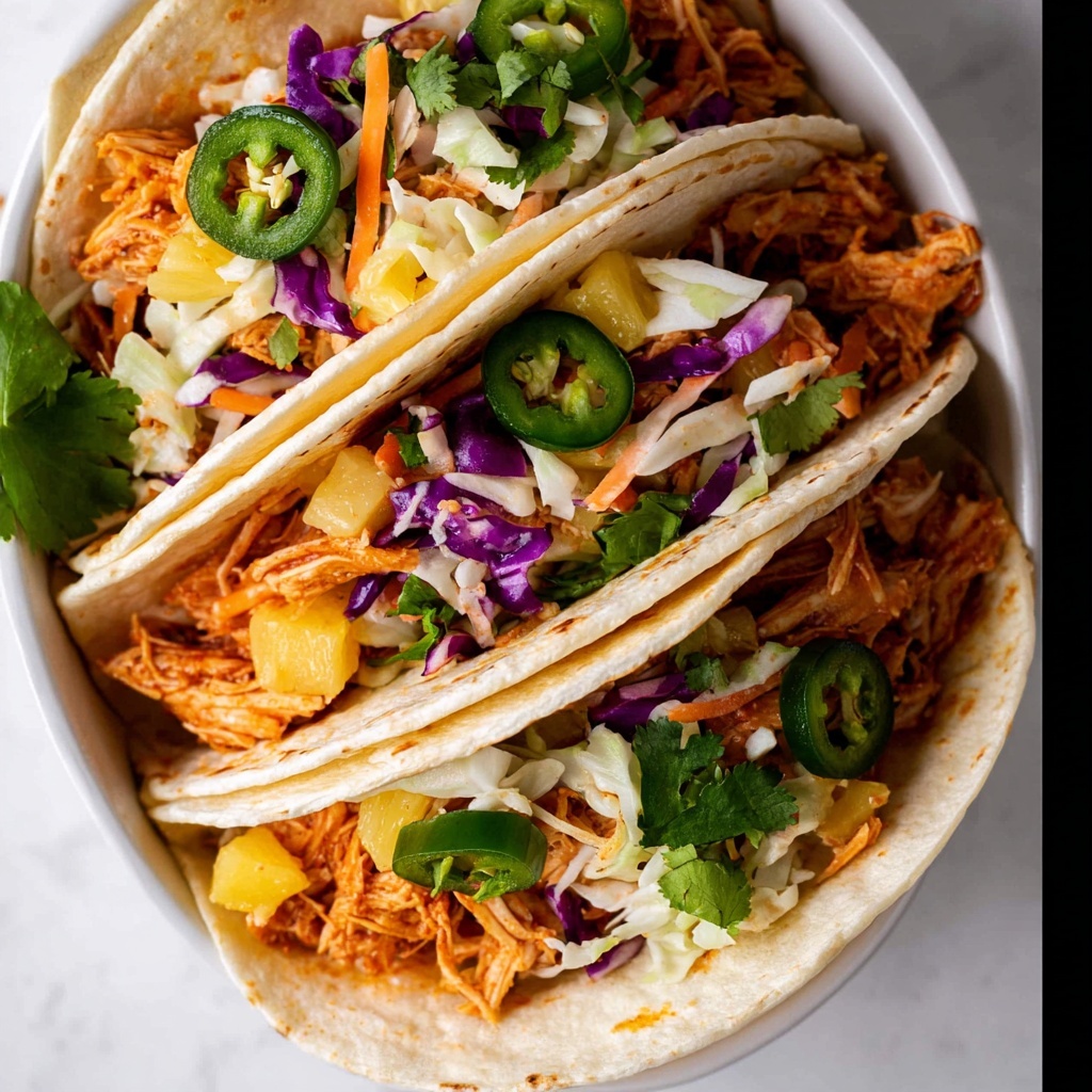 Hawaiian BBQ Chicken Tacos Recipe - Recipe Image