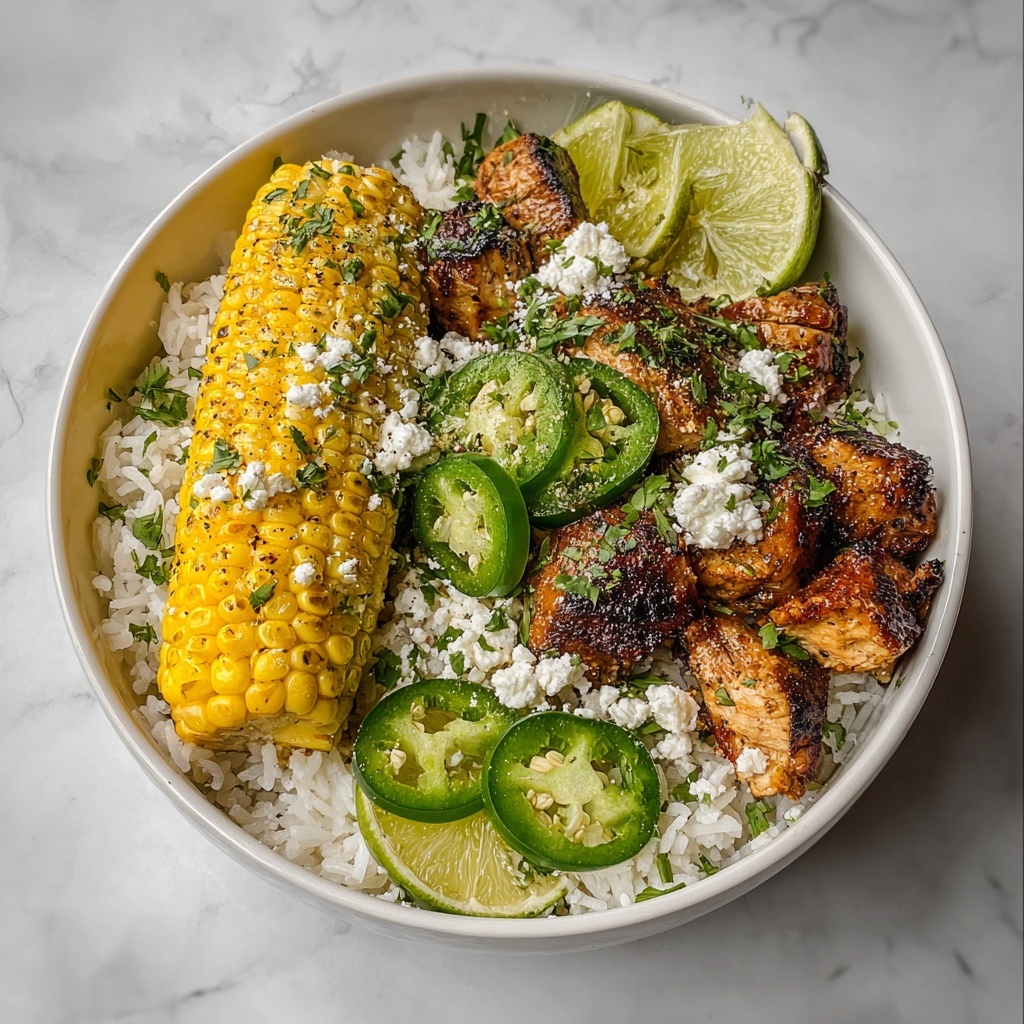 Street Corn Chicken Rice Bowl Recipe - Recipe Image