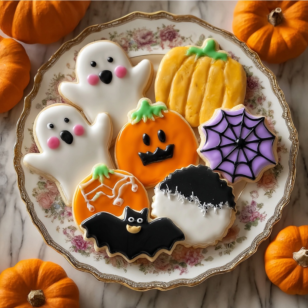 Halloween Royal Icing Cookies Recipe - Recipe Image
