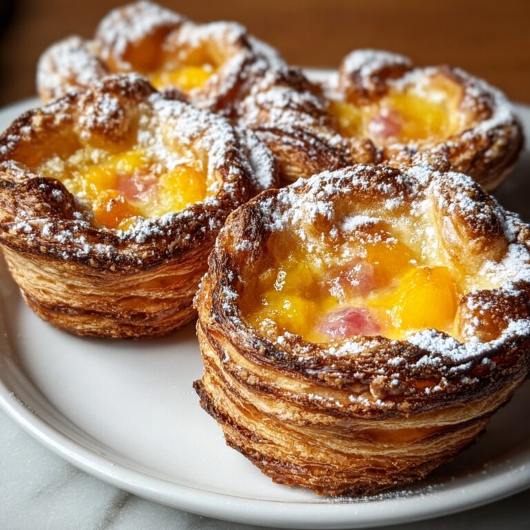 Peach Pie Cruffins Recipe