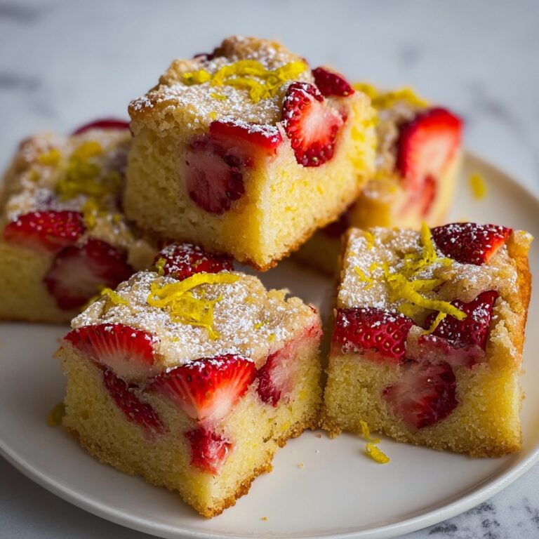 Strawberry Lemon Blondies Recipe