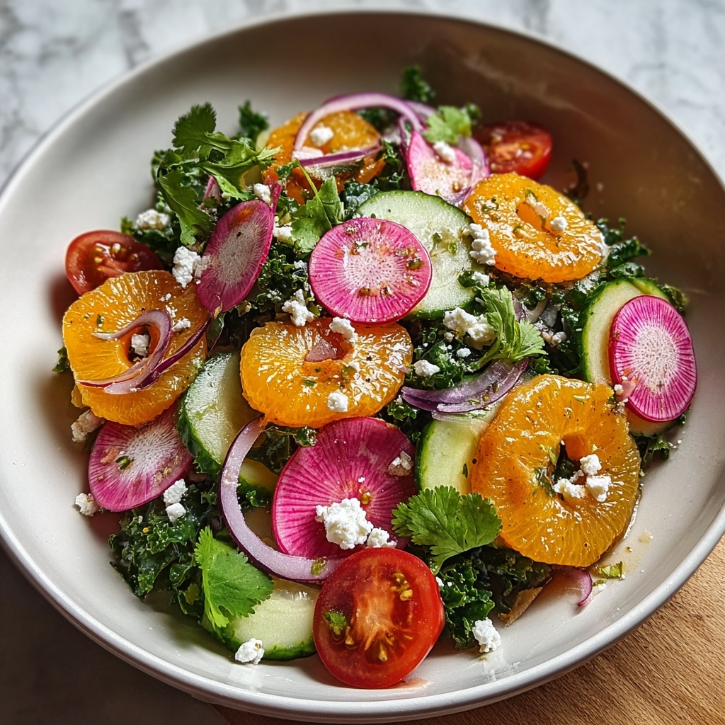 Crispy Tangy Radish Salad with Fresh Citrus Vinaigrette Recipe - Recipe Image