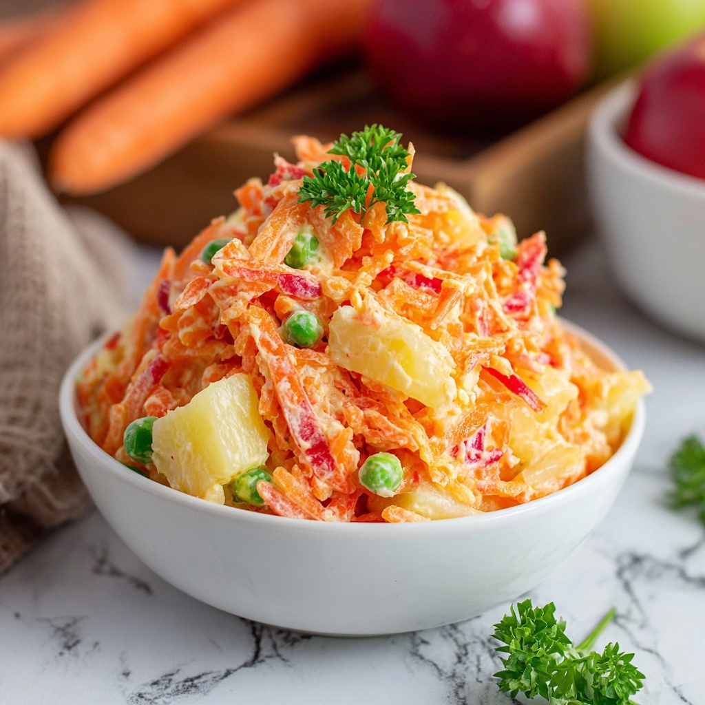 Carrot Apple Salad with Lemon Maple Dressing Recipe - Recipe Image