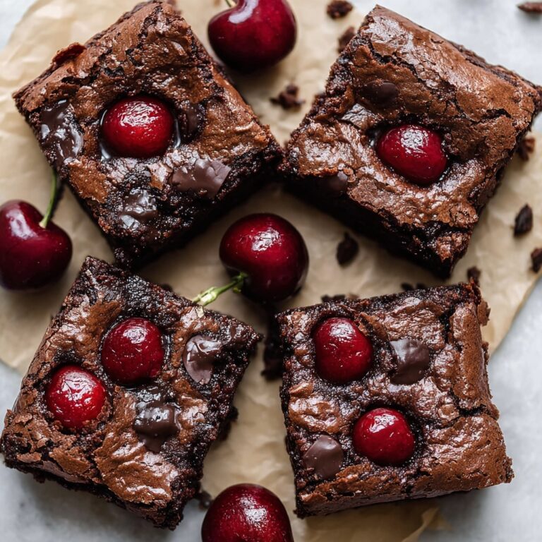 Roasted Chocolate Cherry Brownies Recipe
