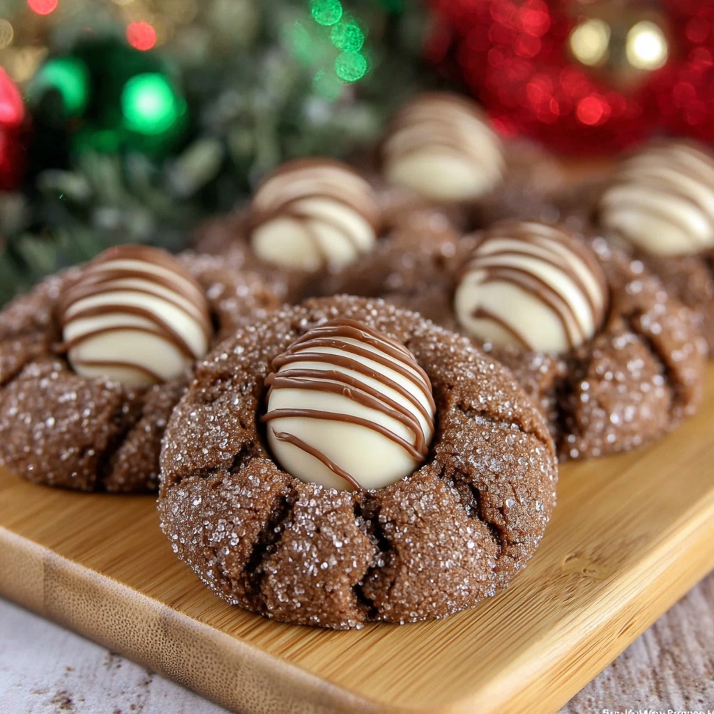 Gingerbread Kiss Cookies Recipe - Recipe Image
