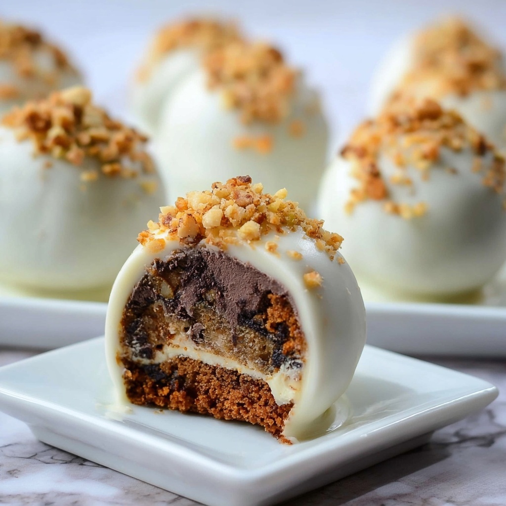 Carrot Cake Balls with White Chocolate and Walnuts Recipe - Recipe Image