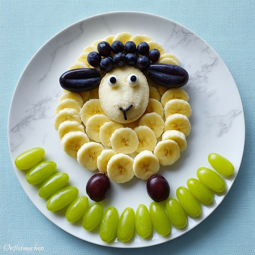 Sheep Fruit Snack Recipe - Recipe Image