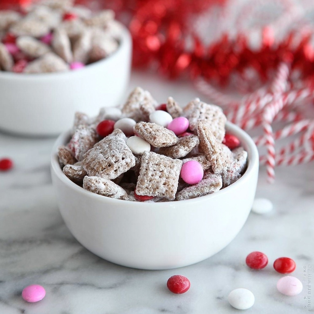Valentine Puppy Chow Recipe - Recipe Image