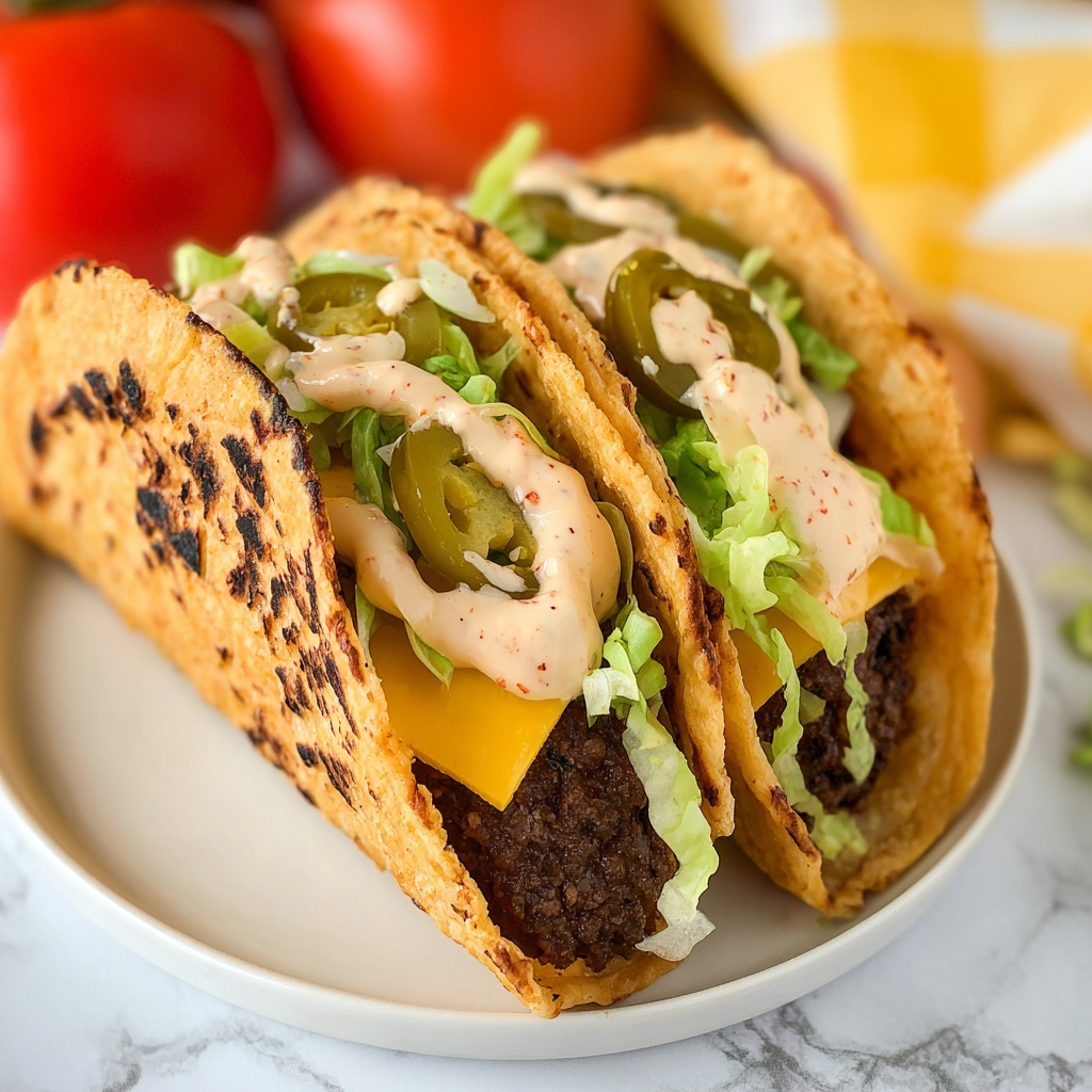 Big Mac Tacos (Smash Burger Tacos) Recipe - Recipe Image