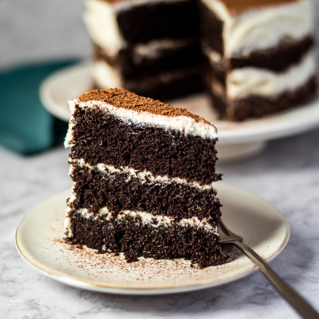 Chocolate Stout Cake with Whiskey Buttercream Frosting Recipe - Recipe Image