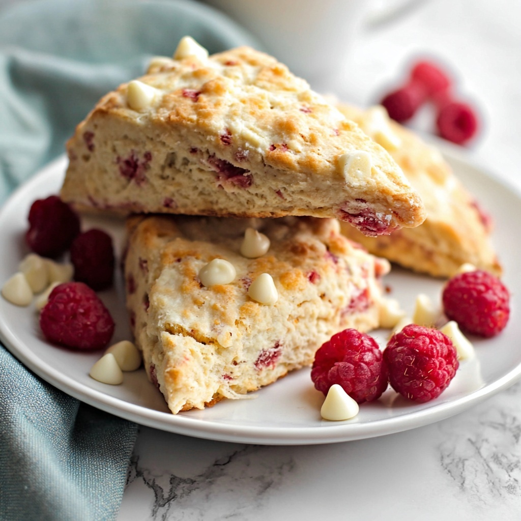 Raspberry White Chocolate Scones Recipe - Recipe Image
