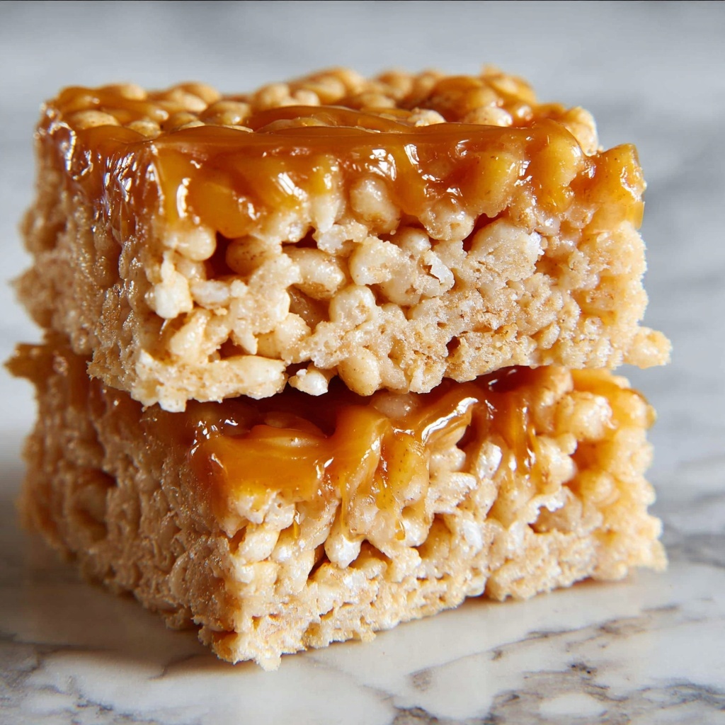 Salted Caramel Rice Krispies Treats Recipe - Recipe Image
