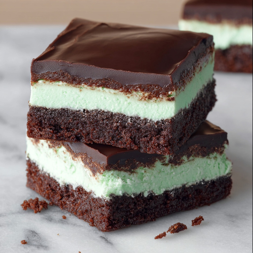 Mint Chocolate Brownies Recipe - Recipe Image